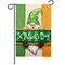 G128 Happy St. Patrick's Day Gnome Irish Flag Garden Flag 12x18 In Double Sided St. Patrick's Day Yard Garden Lawn Decoration